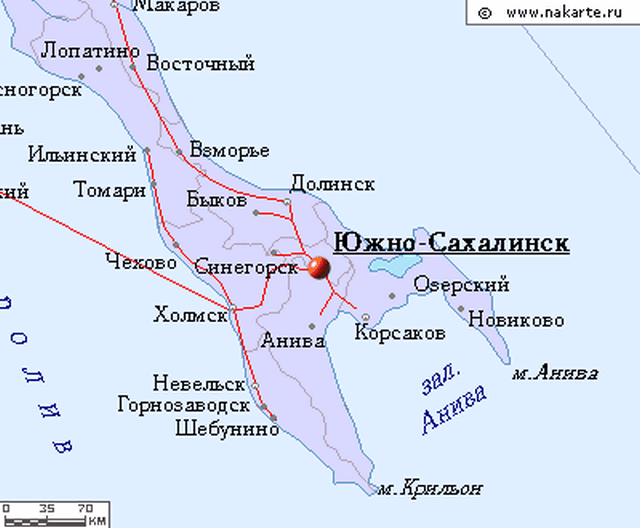 Долинский район карта